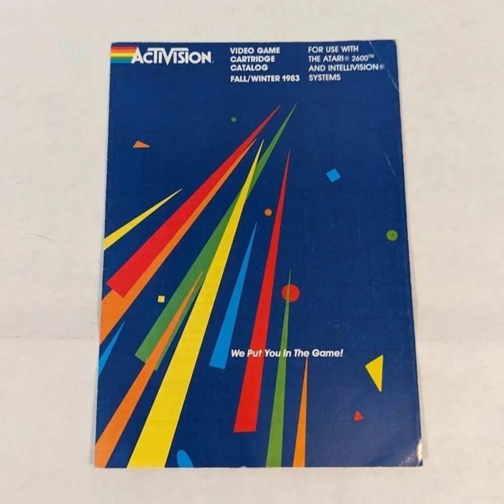 Vintage Atari Video Game Cartridge Mini Product Catalog Game Insert Lot 1983